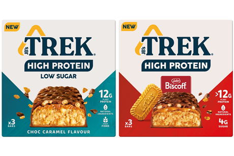 Trek low sugar protein bars