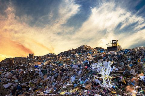 plastic waste rubbish landfill