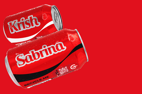 GB - Share a Coke EU - Two Cans - Can 330 - Sabrina & Krish Horizontal